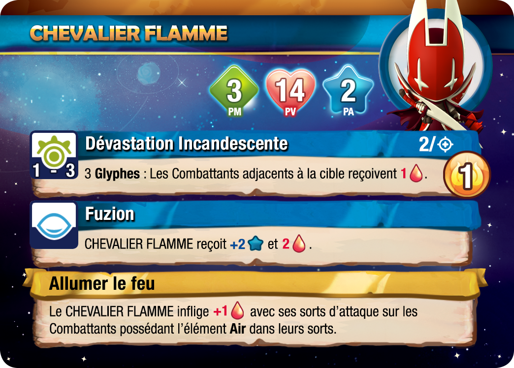 Chevalier Flamme Krosmaster Blast