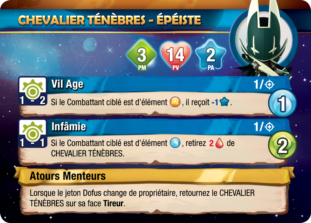 Chevalier Ténèbres Krosmaster Blast Recto