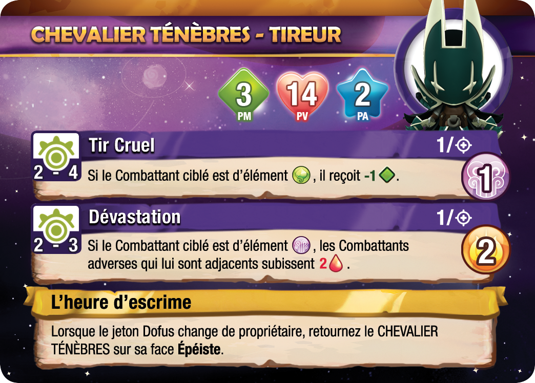 Chevalier Ténèbres Krosmaster Blast Verso