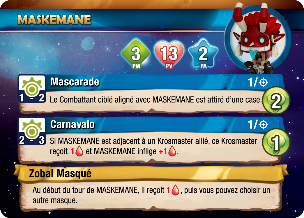 Maskemane Psychopathe Krosmaster Blast